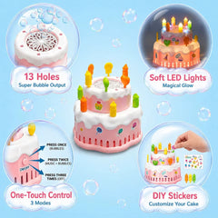 Burbujero Juguete Pastel Cumpleaños