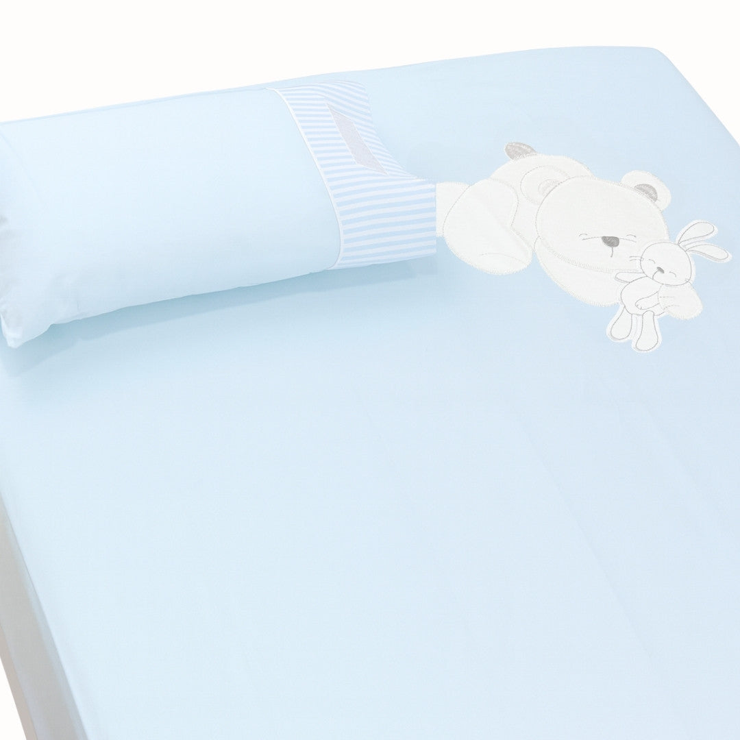 Juego De Sábanas Bordado Surtido Azul