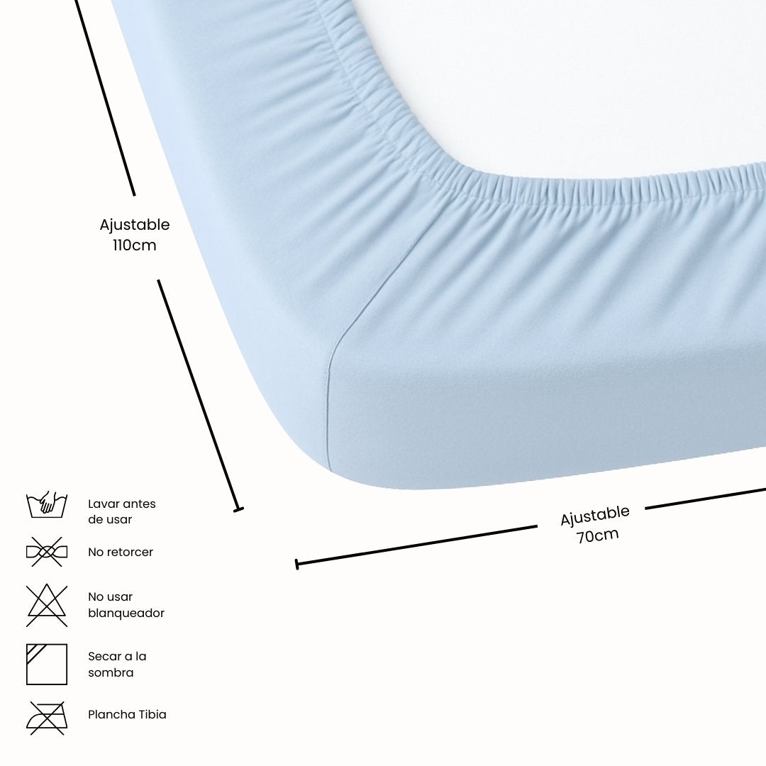 Juego De Sábanas Bordado Surtido Azul Detalles