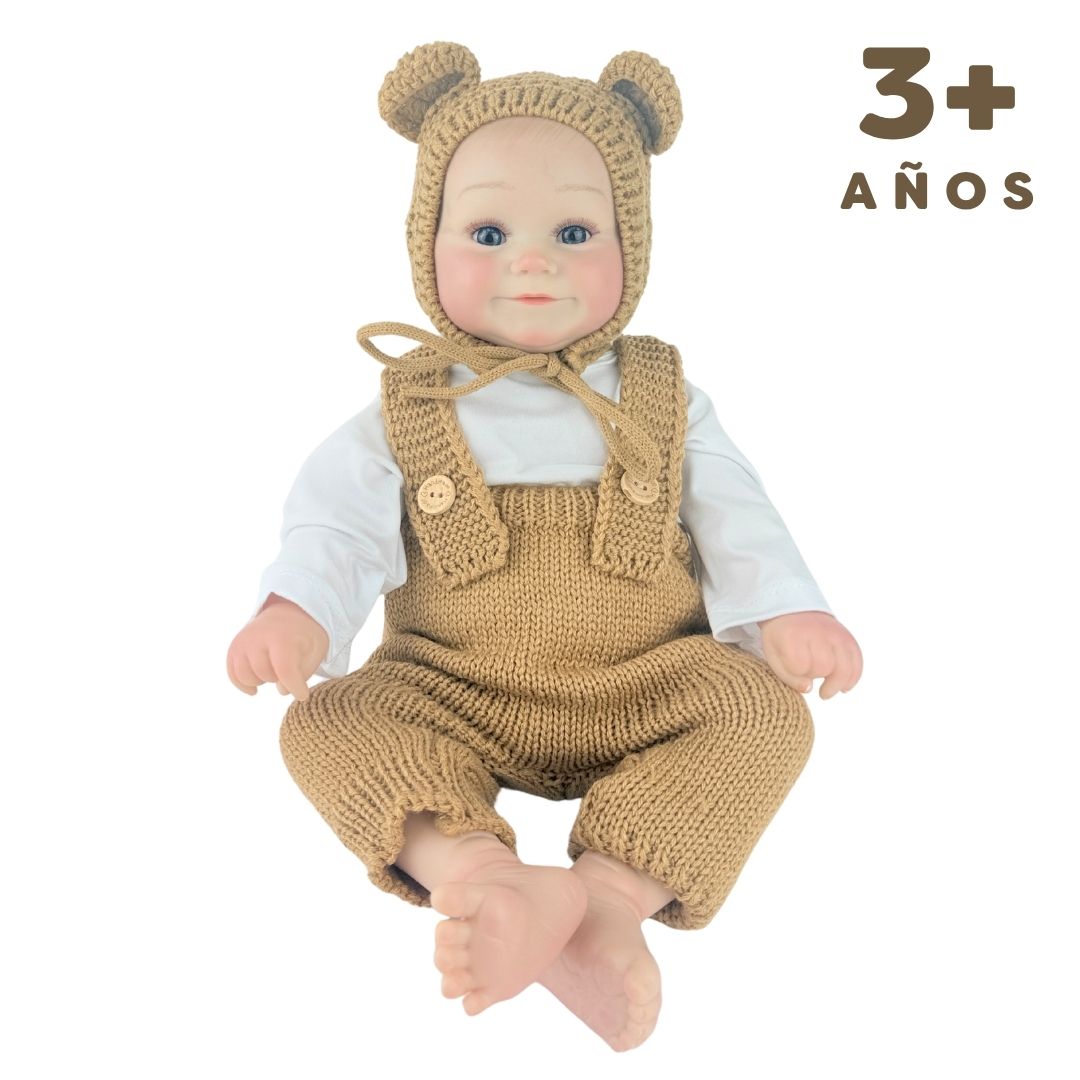 Juguete Bebe Real Con Sonido Cafe