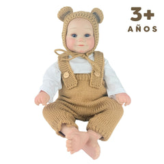 Juguete Bebe Real Con Sonido Cafe