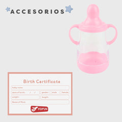 Juguete Bebe Real Con Sonido Gris Niños