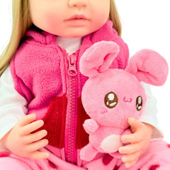 Juguete Bebe Real Rosa Puntos