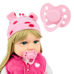 Juguete Bebe Real Rosa Puntos