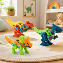 Juguete Armable Dinosaurios Huevo Tricerat