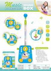 Juguete Bafle Con Microfonos Multifuncional Azul detalles