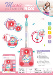 Juguete Bafle Con Microfonos Multifuncional Rosa detalle