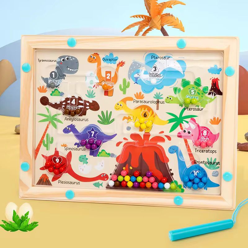 Juguete Didactico Laberinto Montessori dino