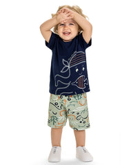 Conjunto Bermuda Estampado Pulpo Kyly Modelo