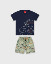 Conjunto Bermuda Estampado Pulpo Kyly