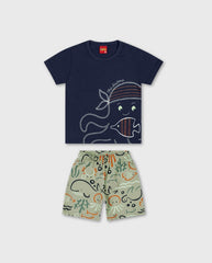Conjunto Bermuda Estampado Pulpo Kyly