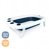 Bañera Plegable Para Bebé Estilo Huella Blue