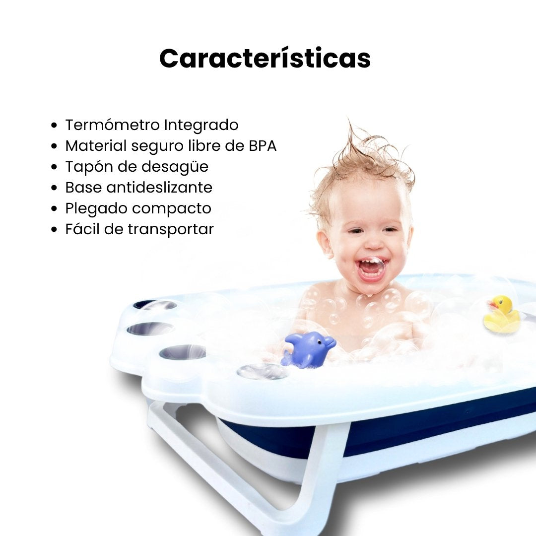 Bañera Plegable Para Bebé Estilo Huella Características
