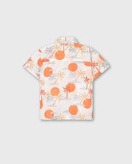 Camisa Estampado Plameras Losan Naranja