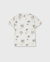 Camiseta Estampado Palmeras Blanco Losan