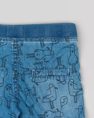 Bermuda Estampado Gaviota Denim