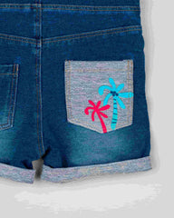 Overol Detalle Bordado Denim Losan