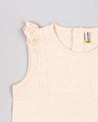 Blusa Detalle Bordado Rosa