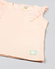 Blusa Detalle Bordado Rosa