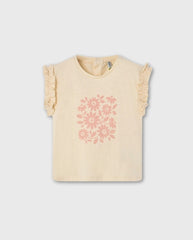 Blusa Estampado Flores Crema Losan