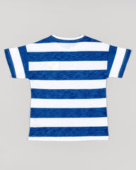 Camiseta Detalle Bolsillo Rayas Azul