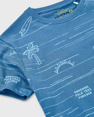 Camiseta Estampado Playa Losan Palmera