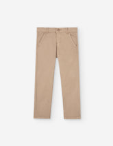 Pantalón beige Zippy niño modelo Basic Line con bolsillos