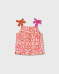 Blusa Tirantes Lazo Naranja Losan Verano