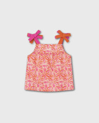 Blusa Tirantes Lazo Naranja Losan