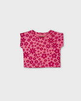 Blusa Flores Fucsia Losan