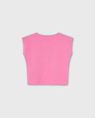 Blusa Corazones Lentejuelas Fucsia Losan Amore