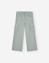 Pantalón cargo verde menta Zippy talla infantil 2T‑7T frontal