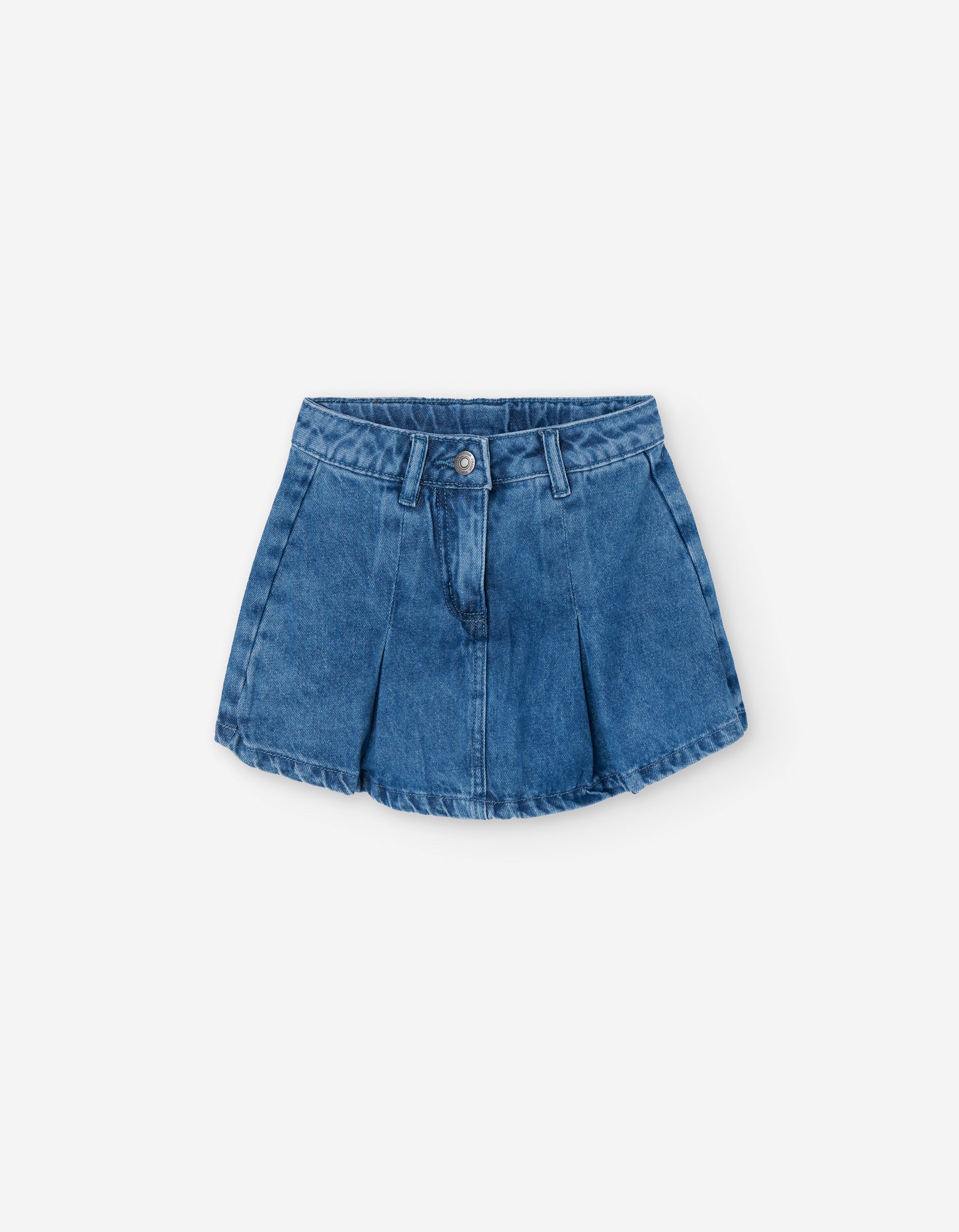 Falda‑short denim claro Zippy talla infantil 2T‑7T
