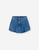 Falda‑short denim claro Zippy talla infantil 2T‑7T