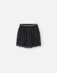 Falda tul animal print negro Zippy para niña 2T a 7T
