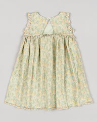 Vestido Velo Estampado Flores