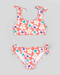 Traje de Baño Flores Naranja Losan