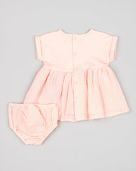 Vestido Plumeti Natural Baby Rosa