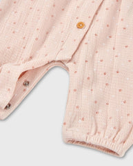 Enterizo Margaritas Salmon Losan Botones