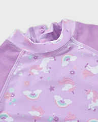 Vestido de Baño Unicornio Lila Losan Arcoiris