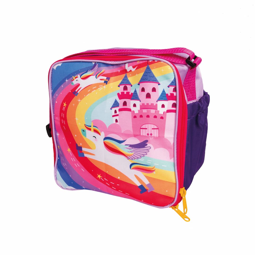 Lonchera Cuadrada Para Niños Impermeable Arcoiris