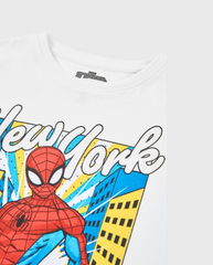 Camiseta Spider-Man New York Blanco Losan