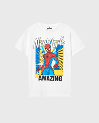 Camiseta Spider-Man New York Blanco Losan