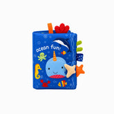 Libro de Estimulación Sensorial Estampados azul
