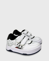 Tenis Velcro Mickey Blanco