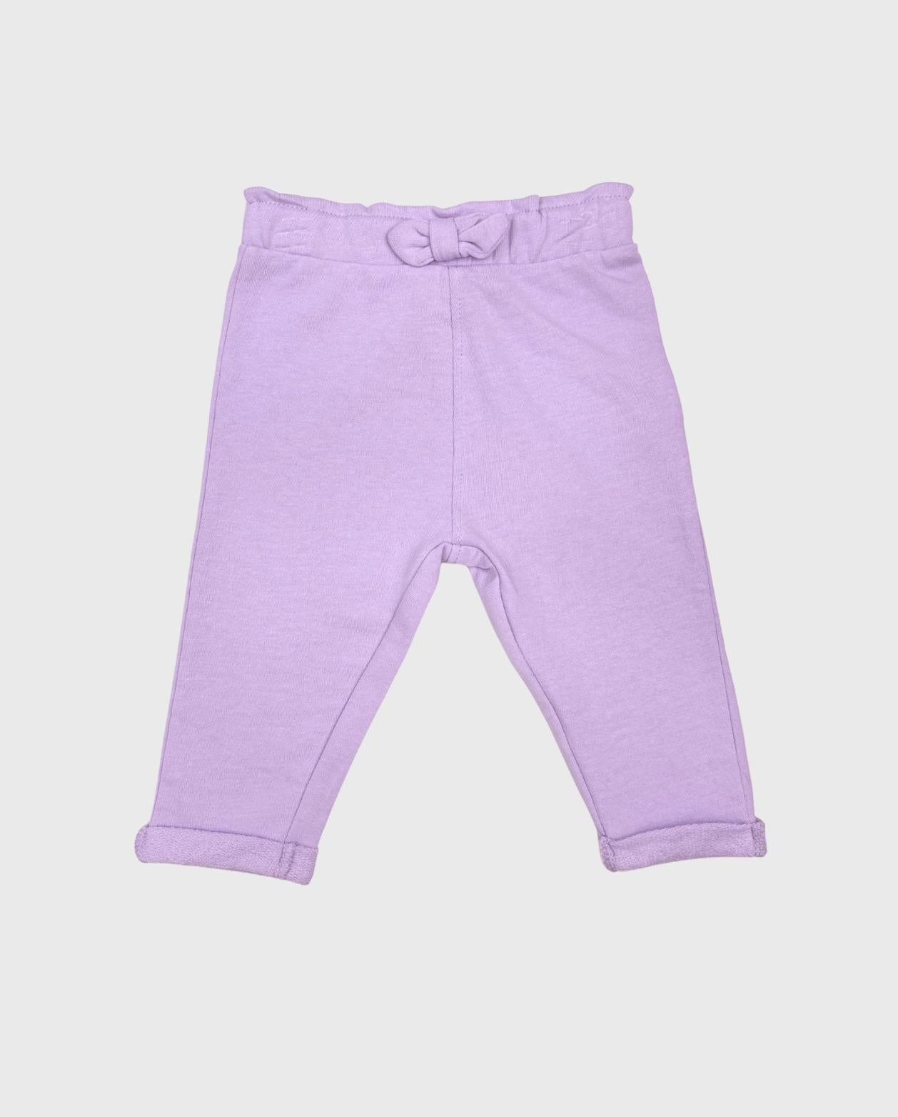 Pantalón Resortado Moño Lila Losan