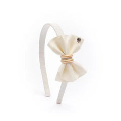 Diadema Moño Whisper Bow crudo