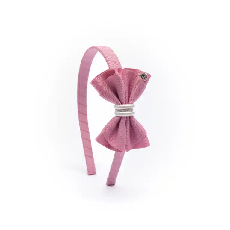 Diadema Moño Whisper Bow mora leche