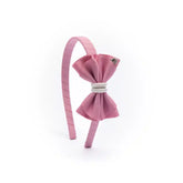 Diadema Moño Whisper Bow mora leche