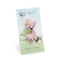 Set Clip Pinza Mariposa Fucsia